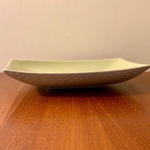 MCM “Alan Compton Creations” creamy green tray. Royal Norfolk Pottery, England